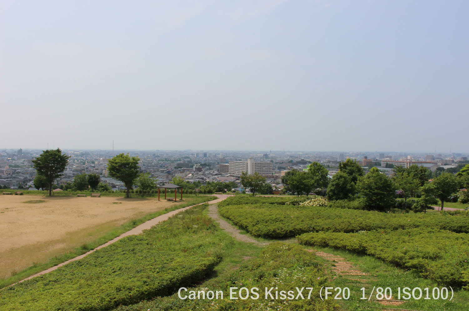 金沢市一望 大乗寺公園 Canon EOSkissX7