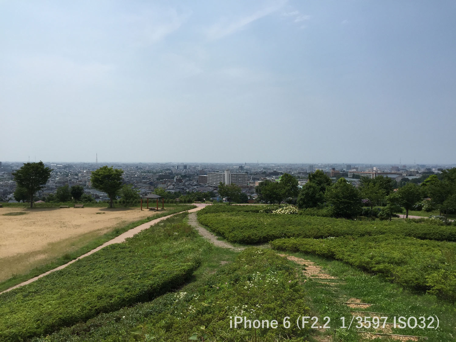 金沢市一望 大乗寺公園 iPhone6