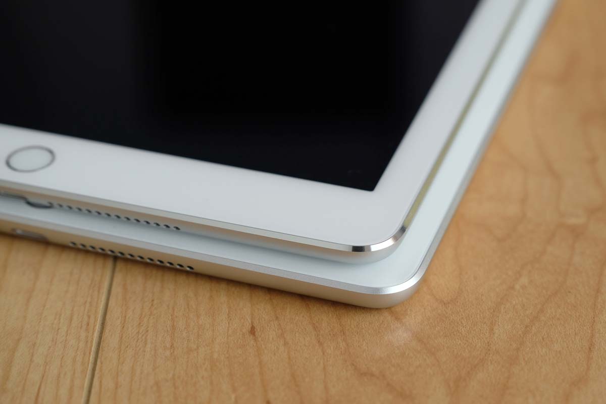 iPad（第5世代）のエッジ部分の加工