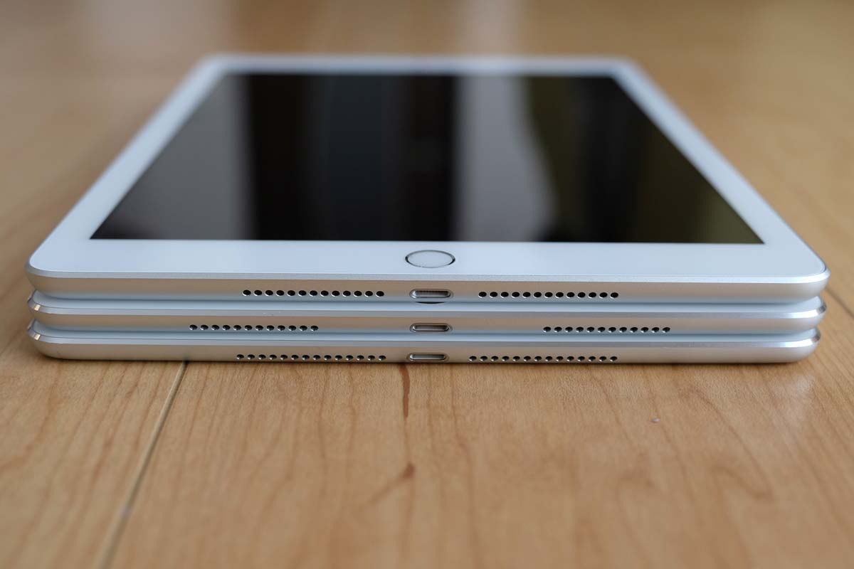 iPad（第5世代）、iPad Pro、iPad Air 2 比較1