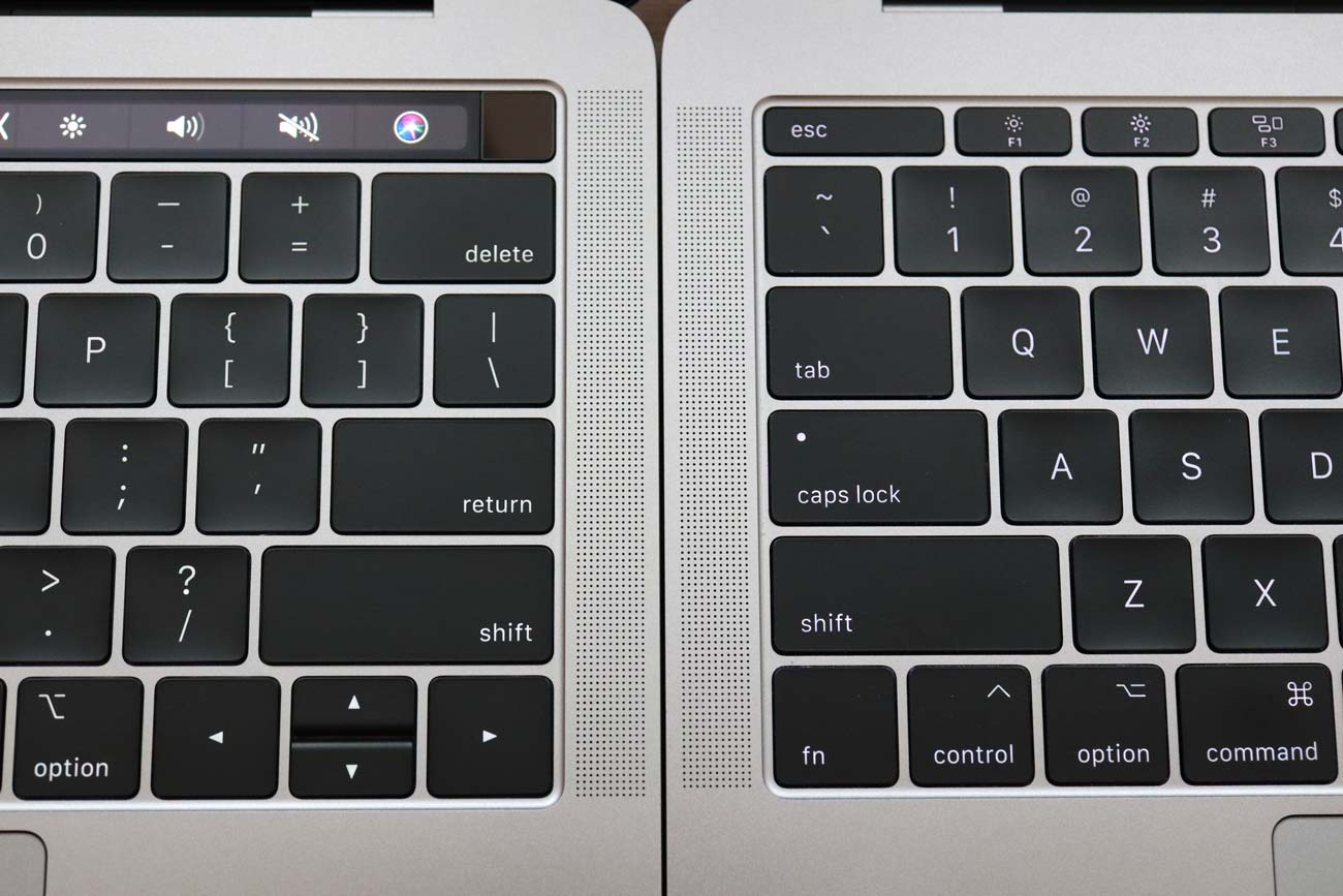 MacBook Pro 13インチ Touch Barあり/なし