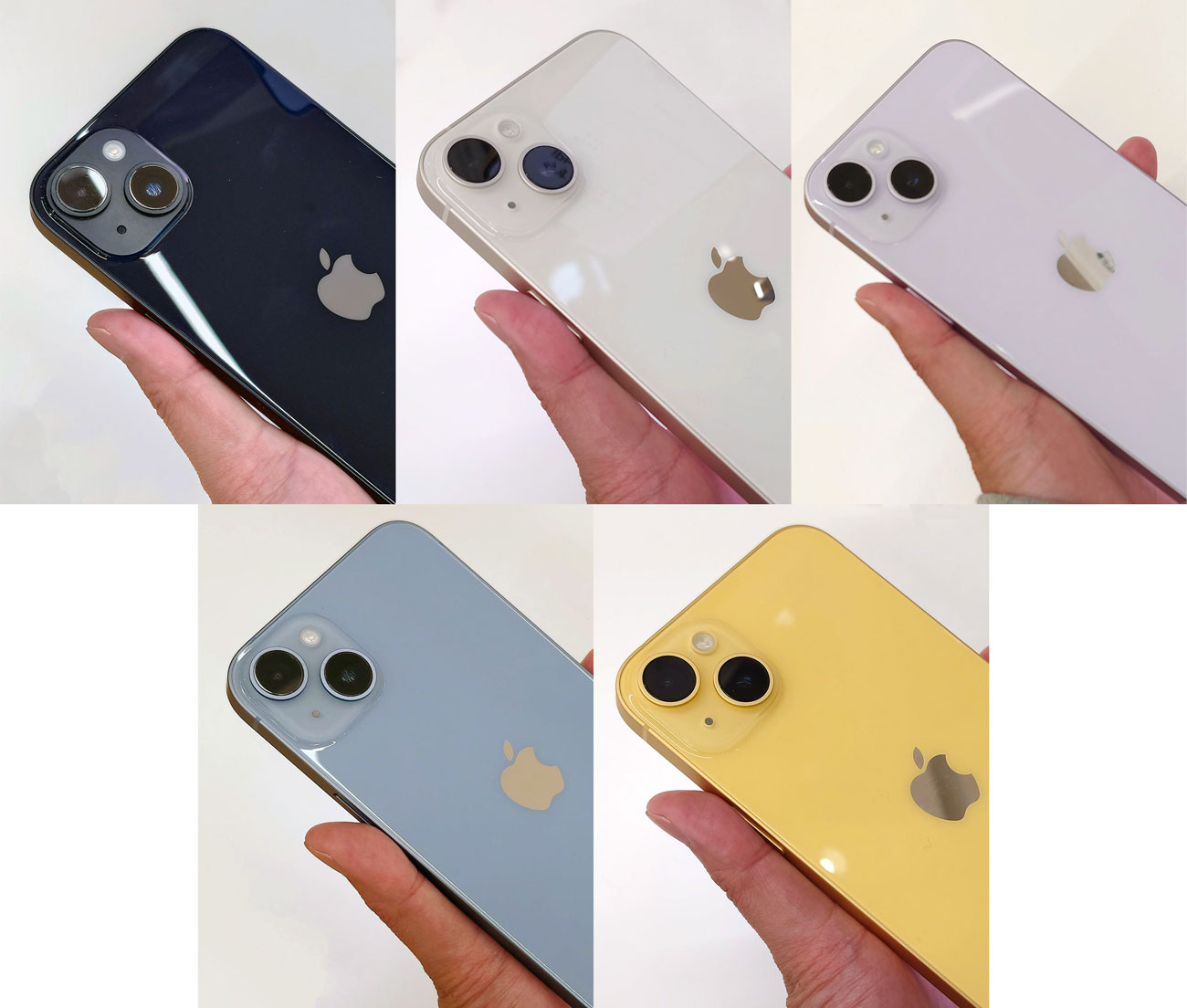 iPhone 14 実機の本体カラー