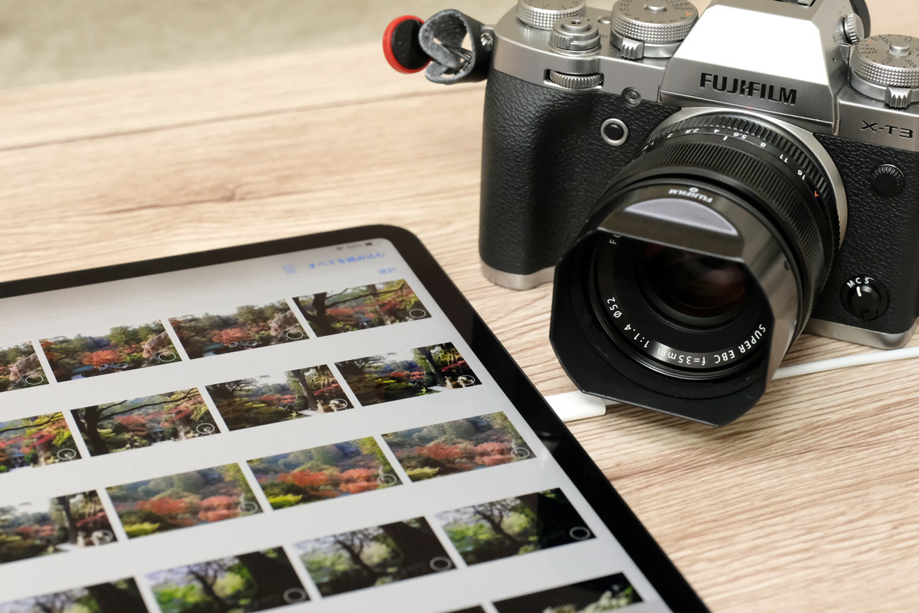 iPad Pro 12.9（第3世代）にカメラ接続