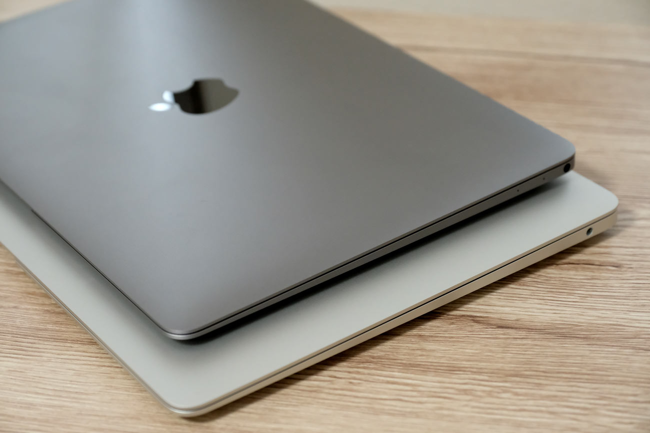 MacBook Air 13インチ vs MacBook 12インチ　外観比較2