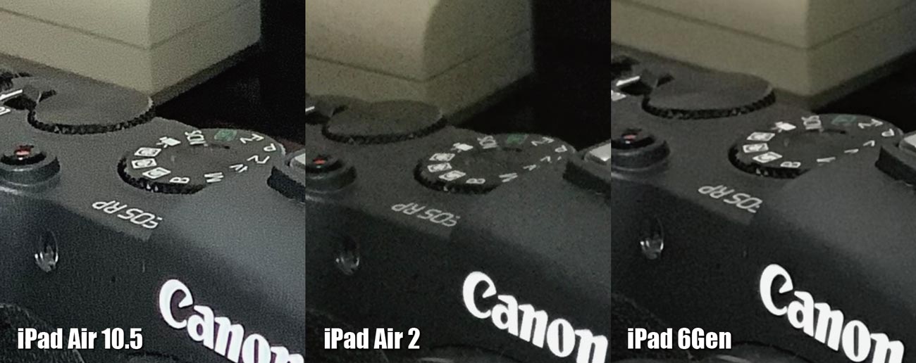 iPad Air 3、iPad Air 2、iPad カメラの画質を比較（拡大2）