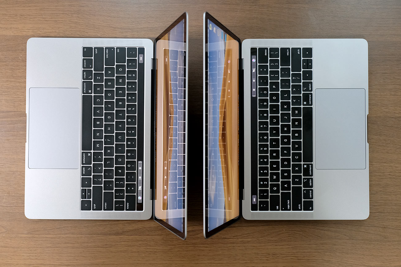 MacBook Pro 13インチ（2019）vs（2018）外観
