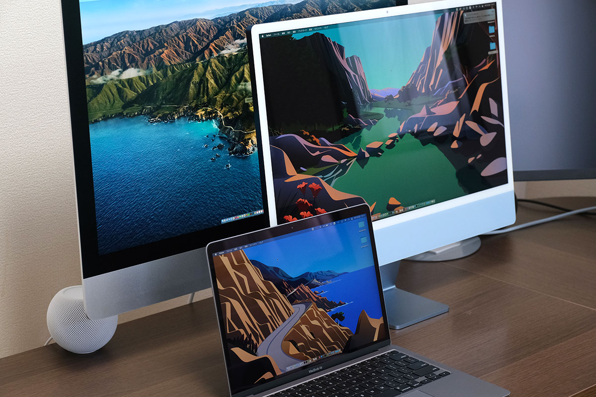 iMacとMacBook Proの画面サイズ比較