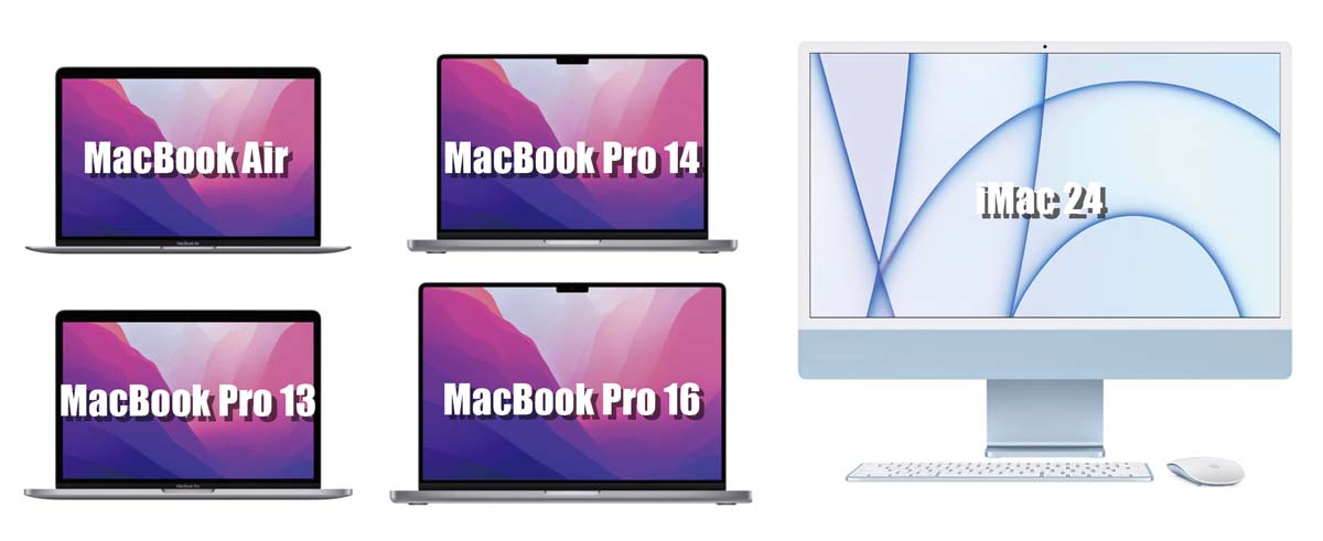 MacBookとiMac 2022