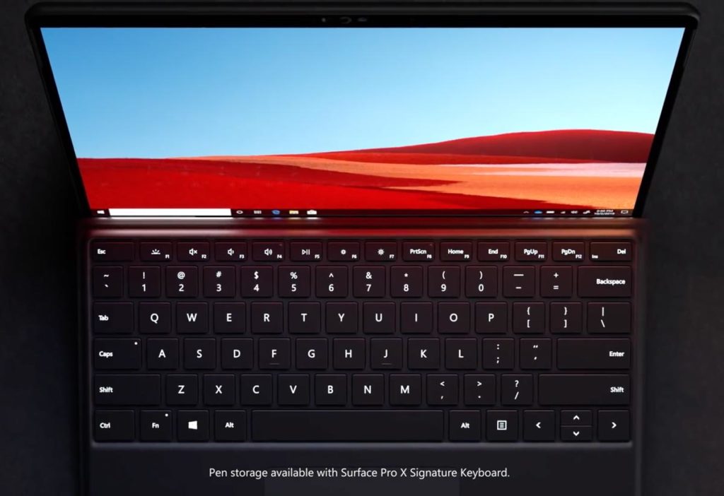 Surface Slim Penをキーボードに収納