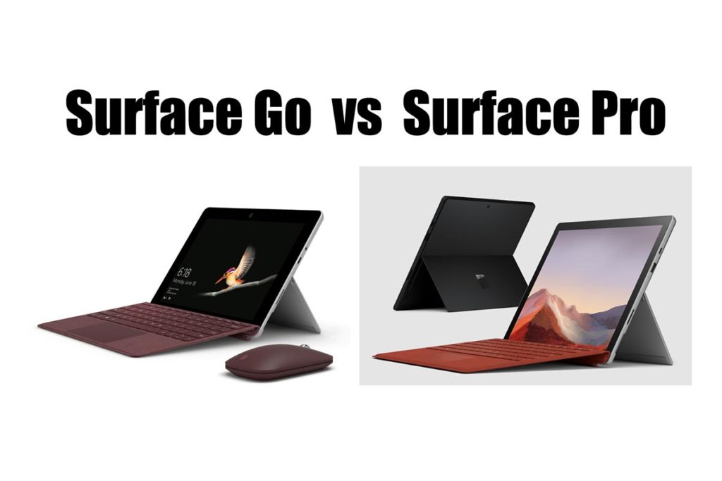 Surface GoとSurface Proの違いを比較