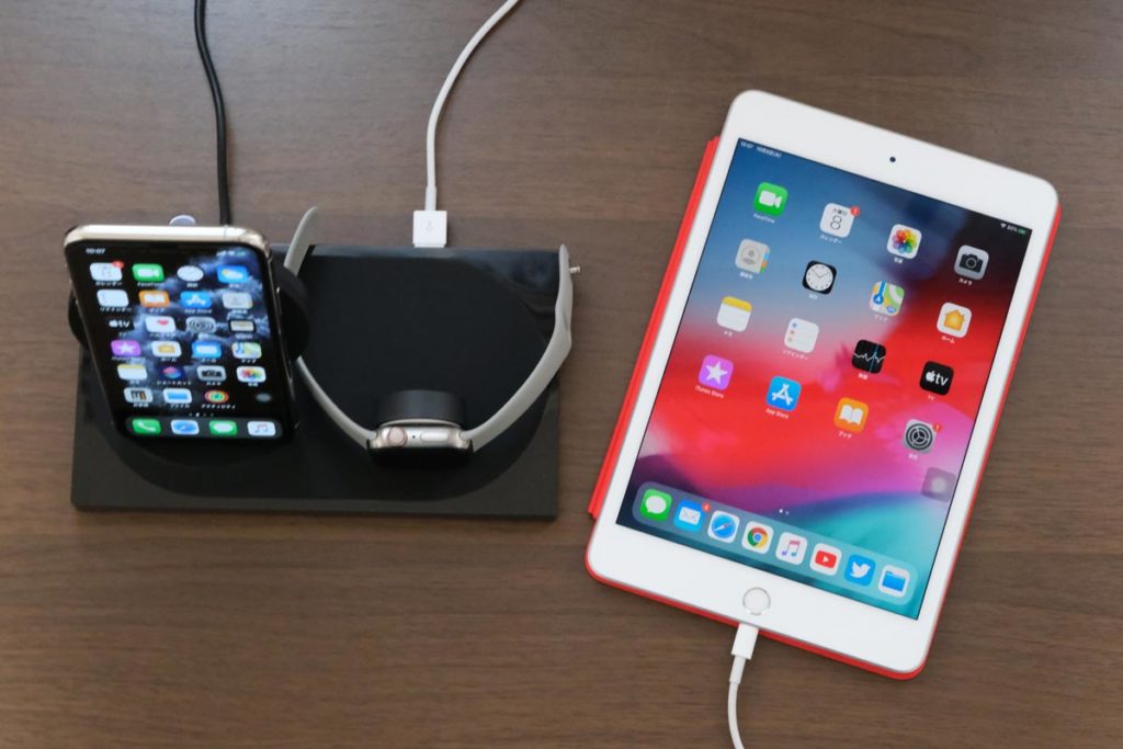iPad miniを同時充電