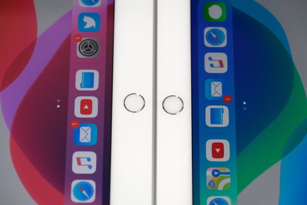 iPad 10.2インチとiPad Airのホームボタンの位置