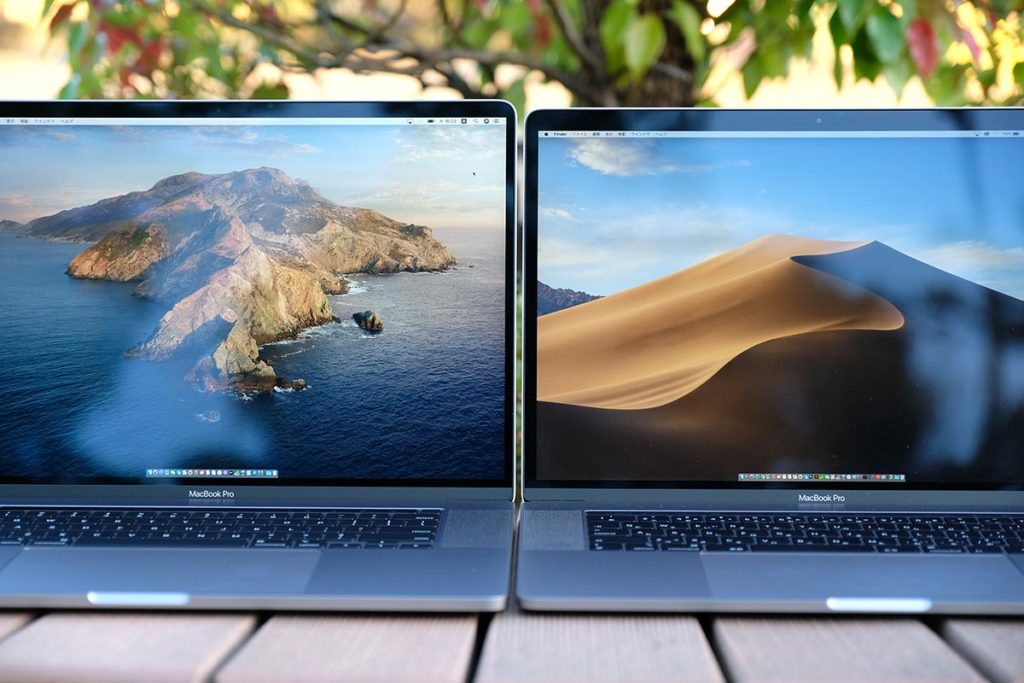 MacBook Pro 16インチと15インチ