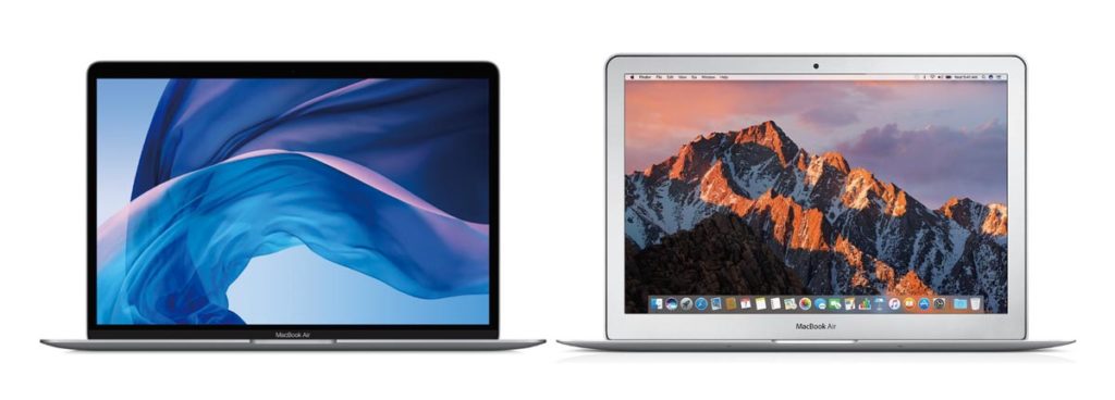MacBook Air 新旧のデザインの違い