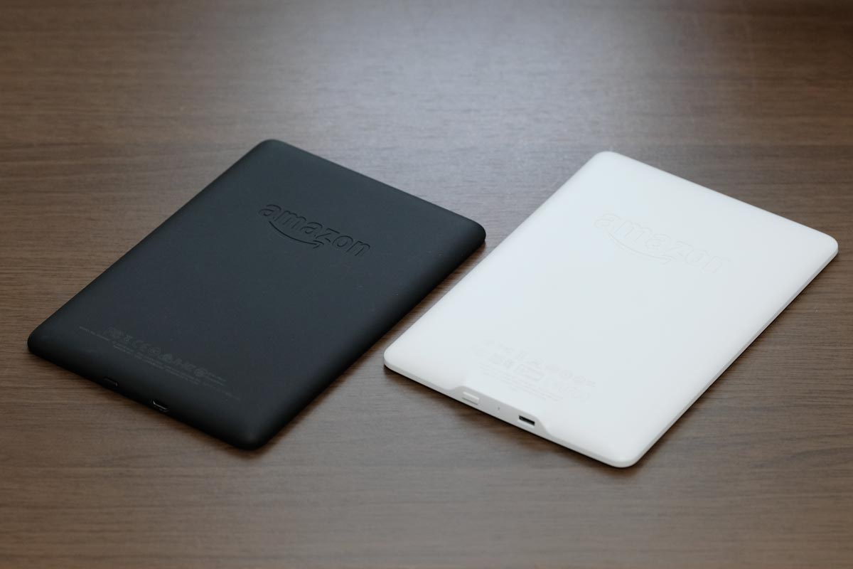 Kindle Paperwhite 2018・2015 筐体デザイン比較
