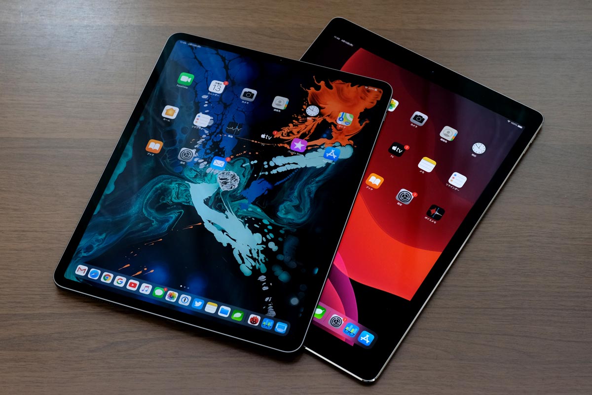 iPad Pro 12.9インチ（第3世代）と（第2世代）サイズ比較