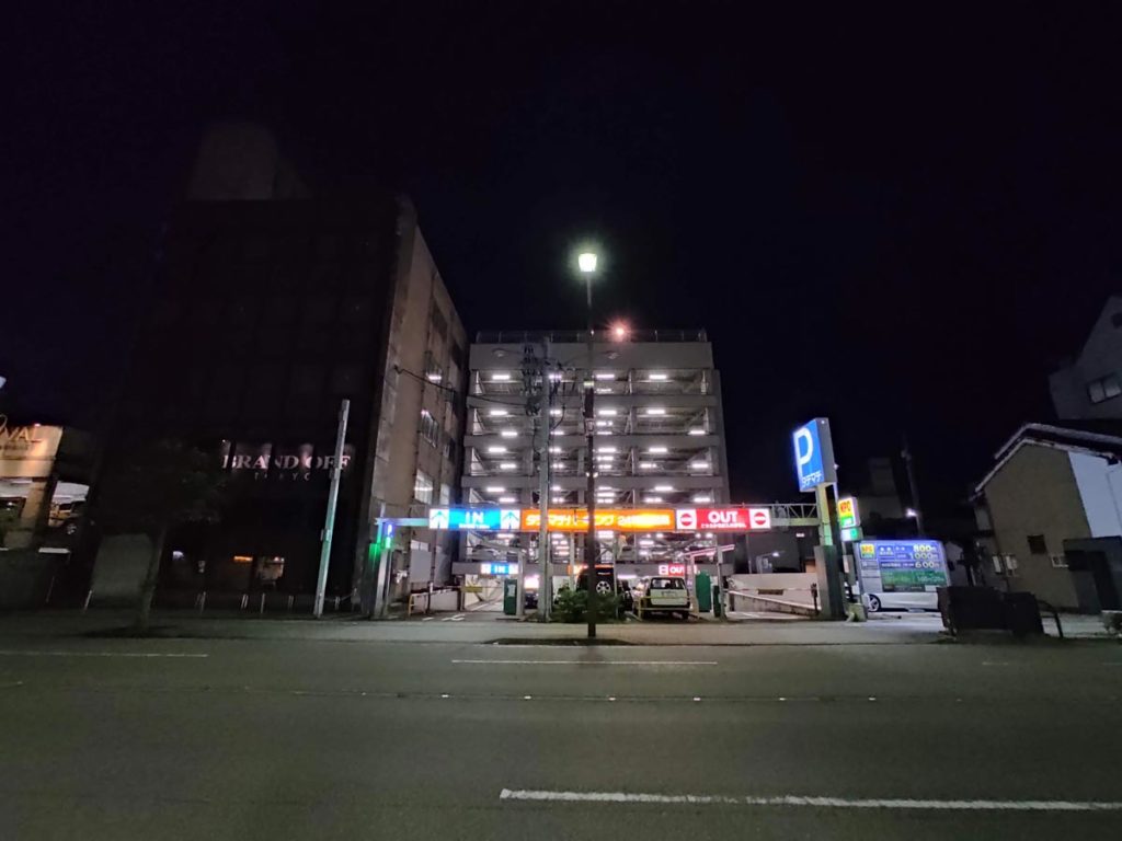Redmi Note 9Sの超広角カメラで夜間撮影