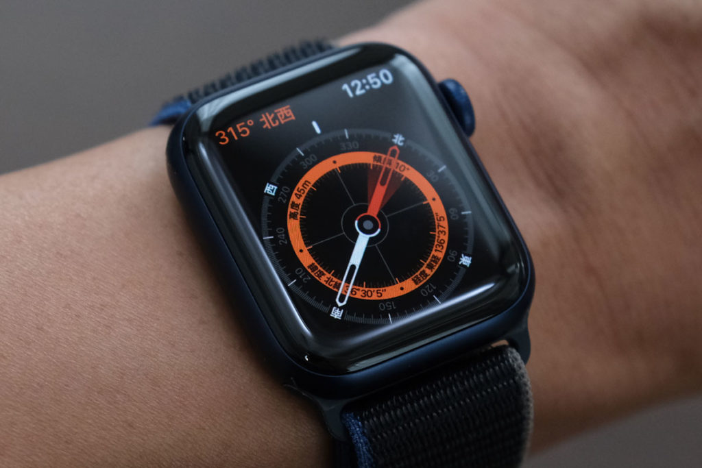 Apple Watch 6のコンパスアプリ