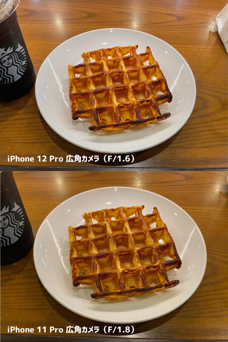 iPhone 12 Pro 食事の色合いが改善した