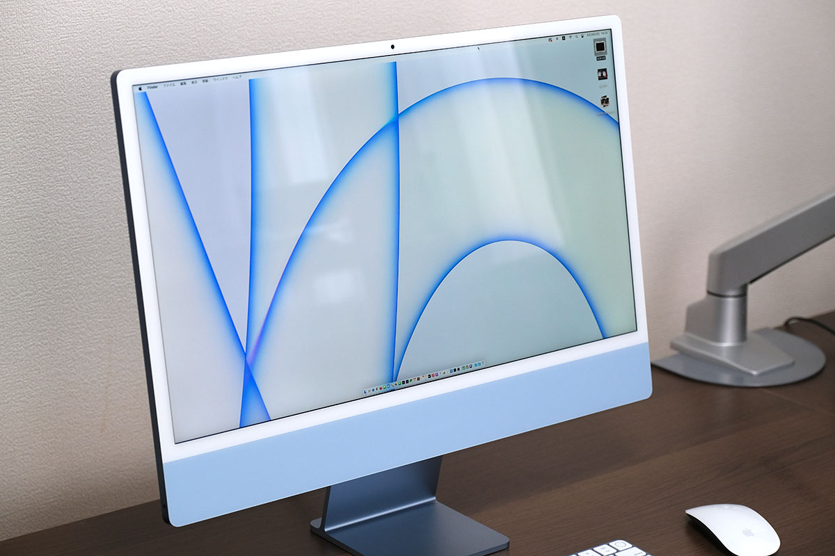 iMac 24インチの正面デザイン