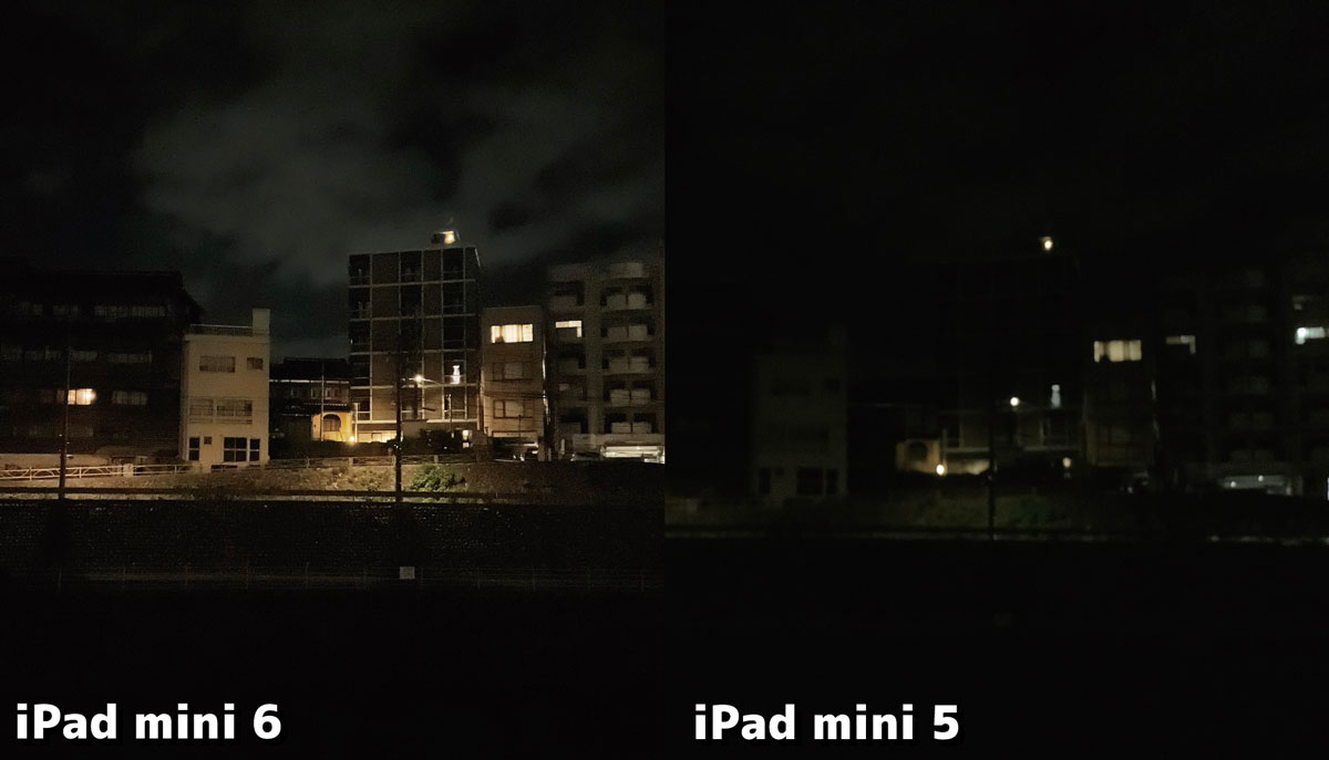 iPad mini（第6世代）と（第5世代）カメラの画質比較2