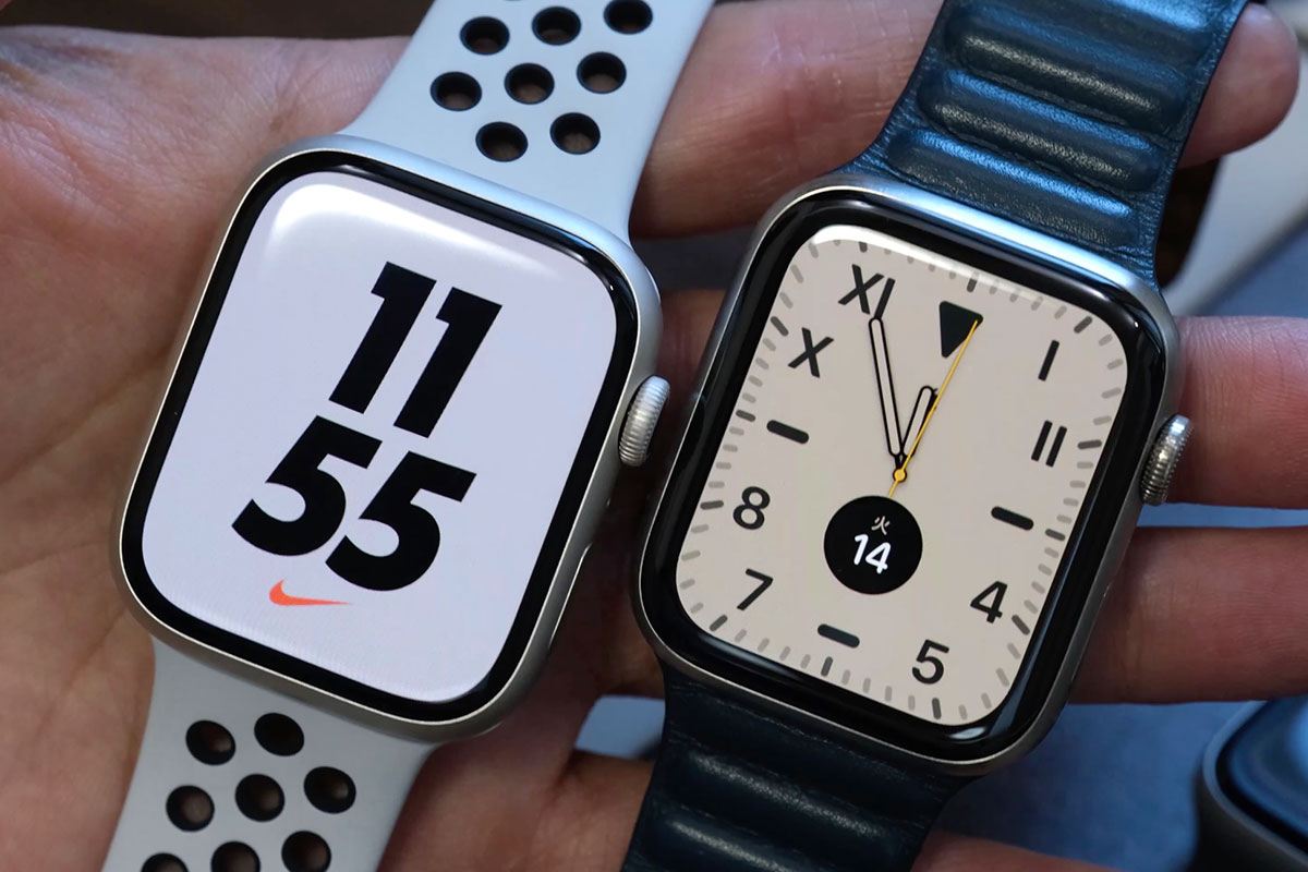 Apple Watch 45mm・44mm サイズ比較