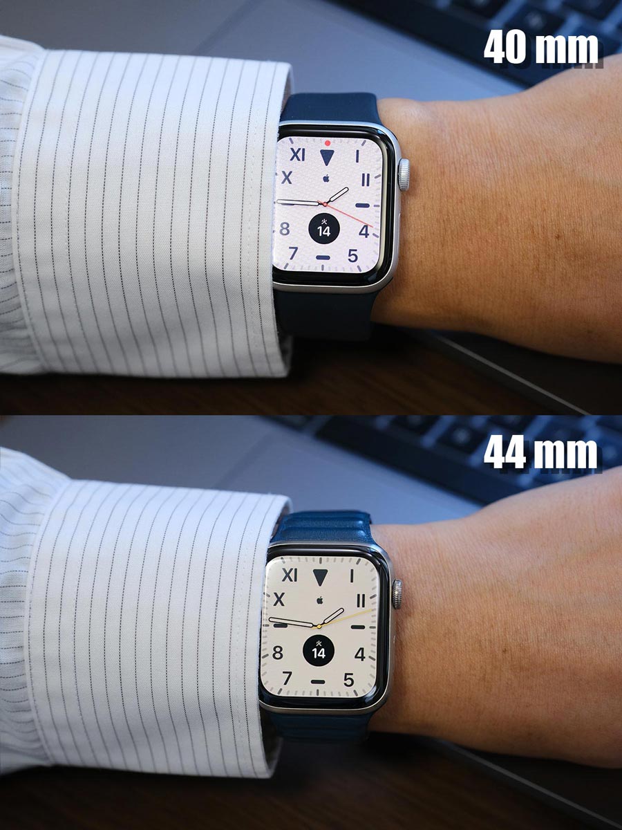 Apple Watchとワイシャツの組み合わせ（40mm・444mm）