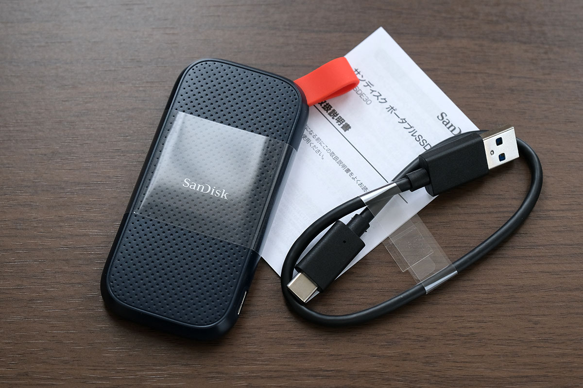 SanDisk Portable SSD E30 同梱品