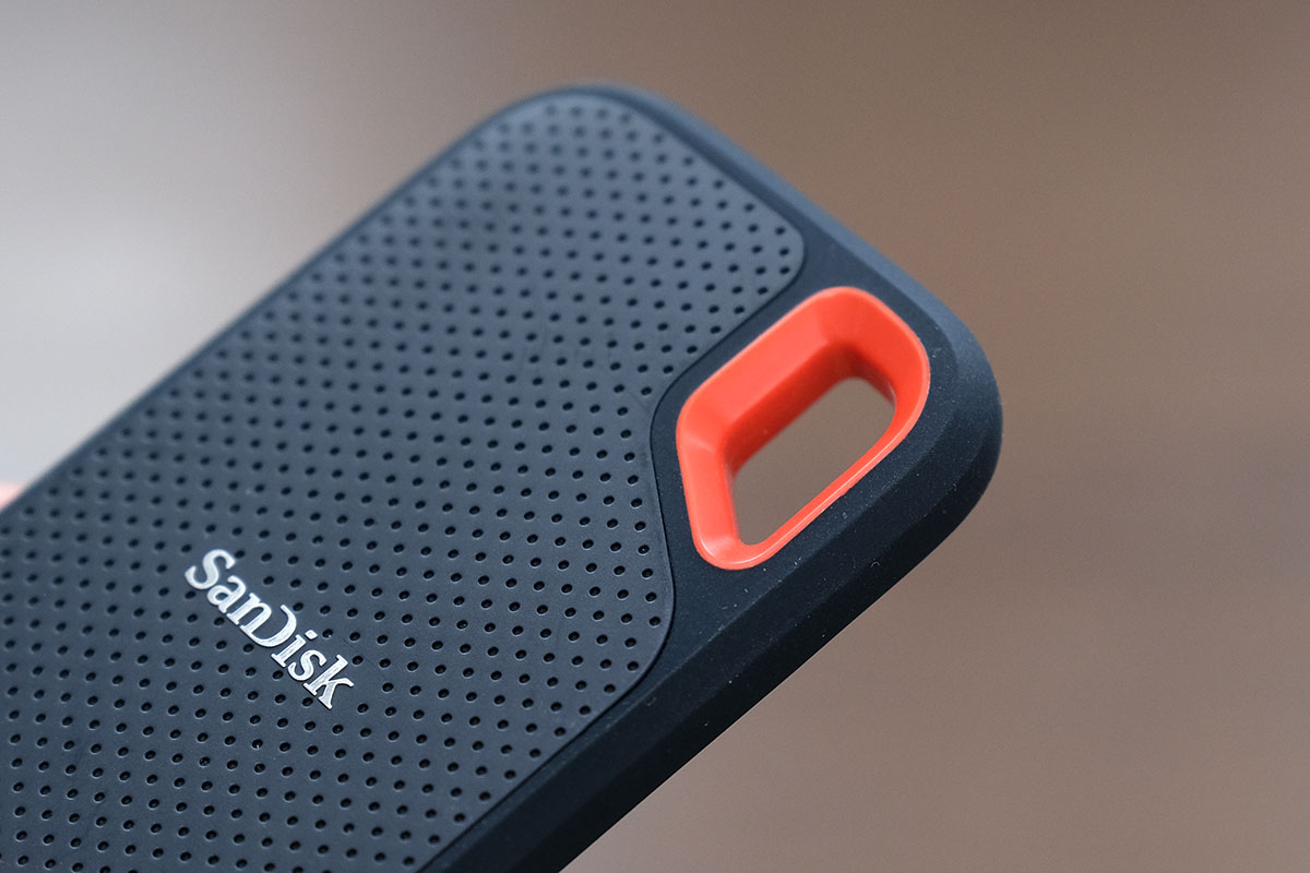 SanDisk Extreme Portable SSD E60 取り付け部分