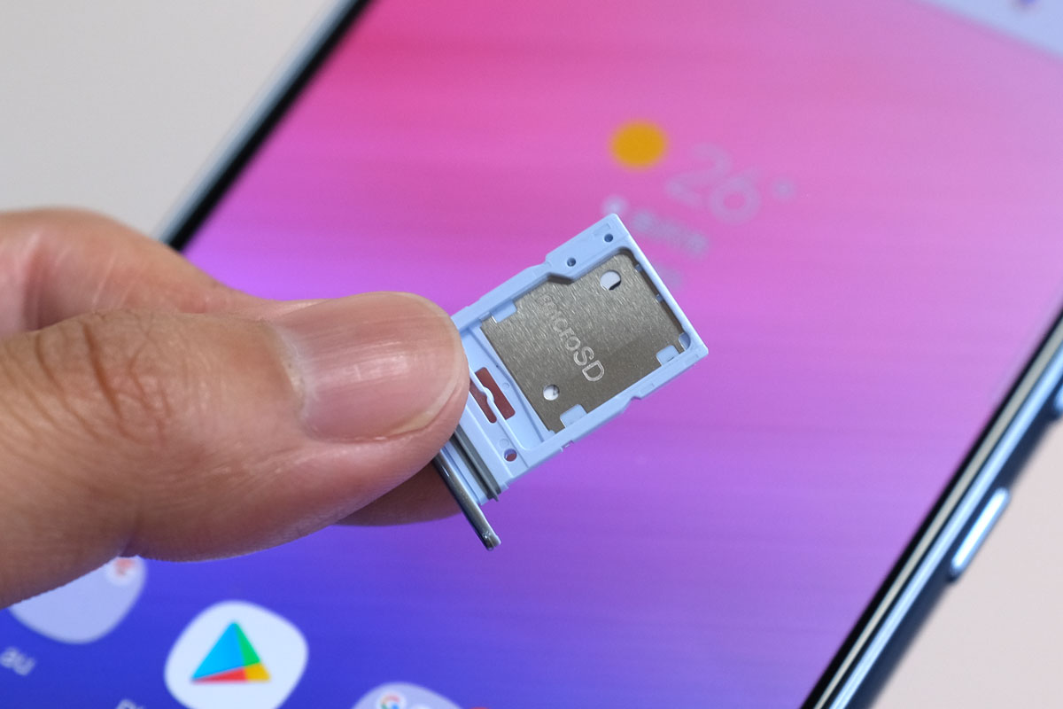 Galaxy A53 microSDカードスロット