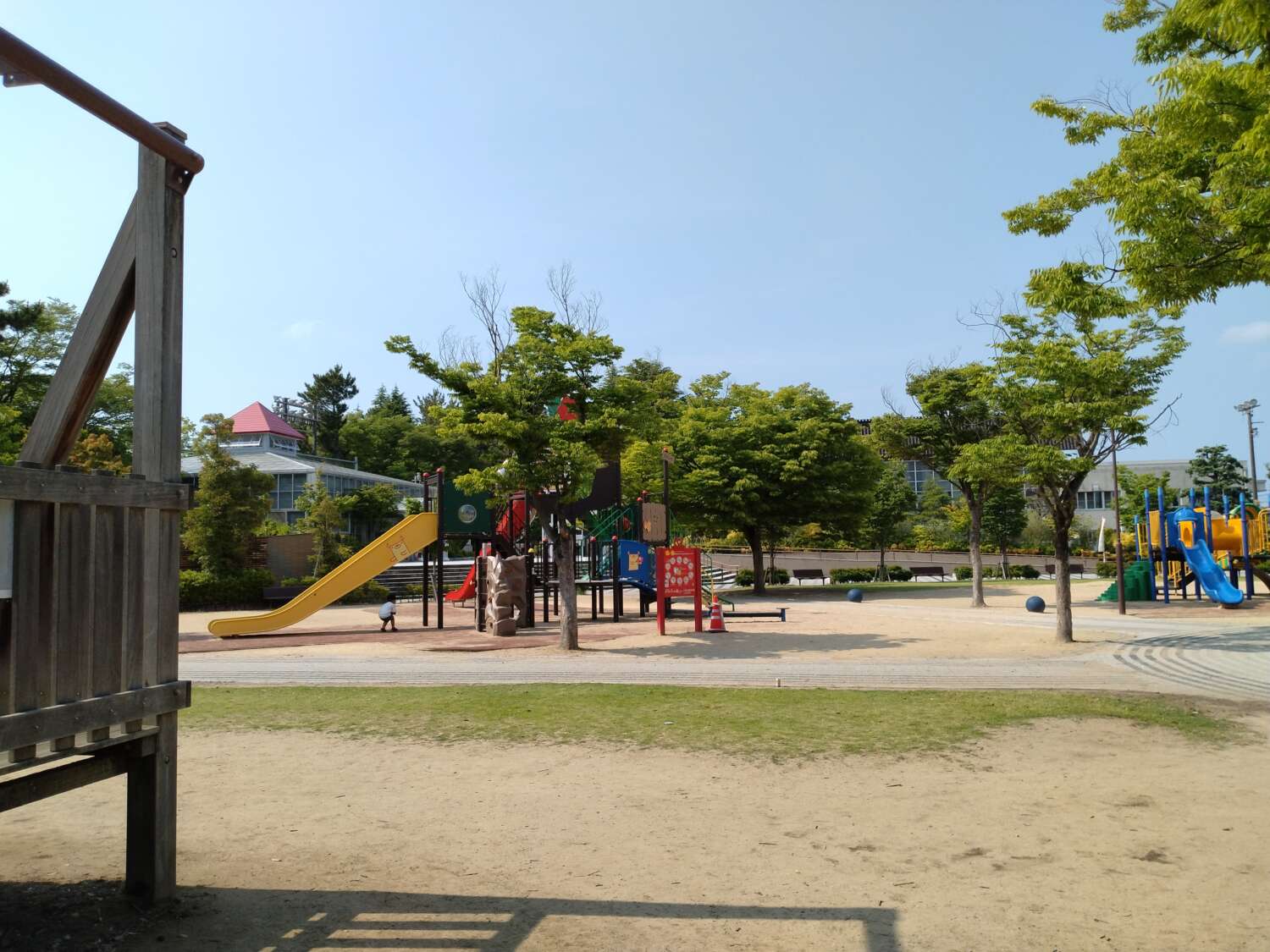 Xperia Ace III 広角カメラ：公園を撮影
