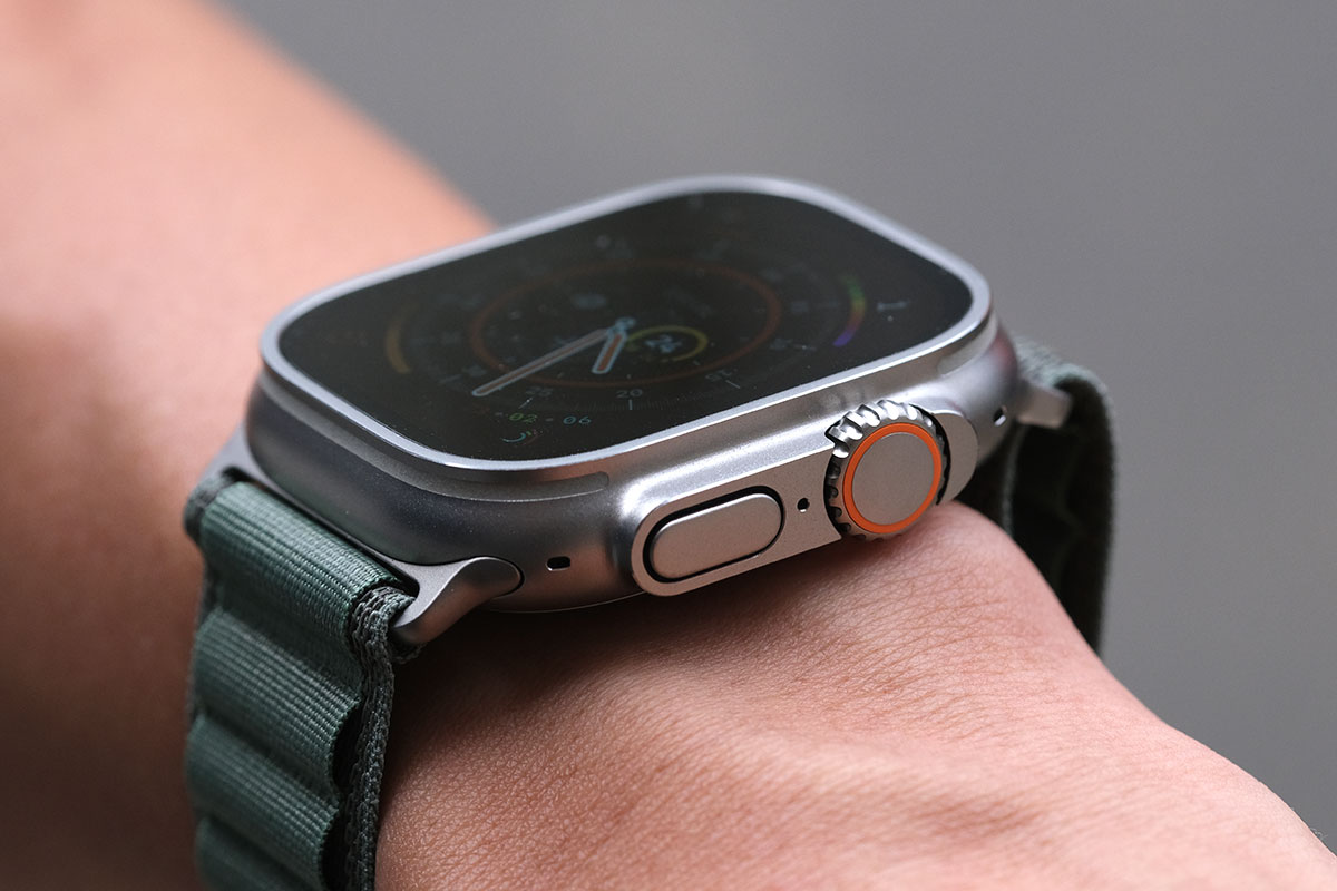 Apple Watch UltraのDigital Crown側のデザイン
