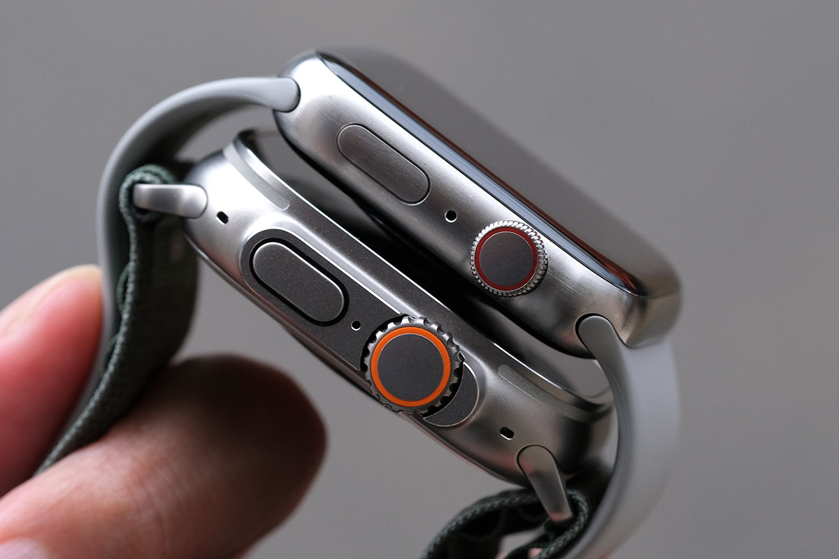 Apple Watch UltraとApple Watch ケースの厚み