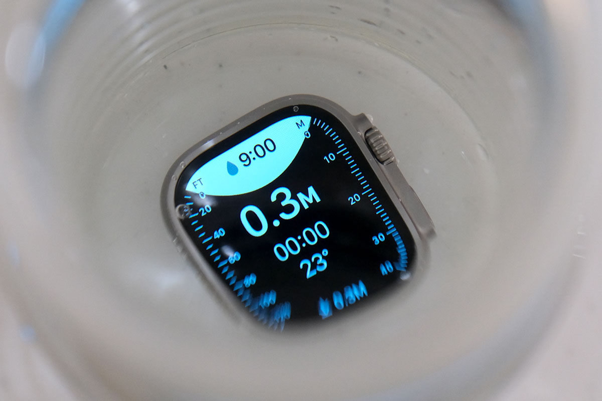 Apple Watch Ultraの水深計と水温計