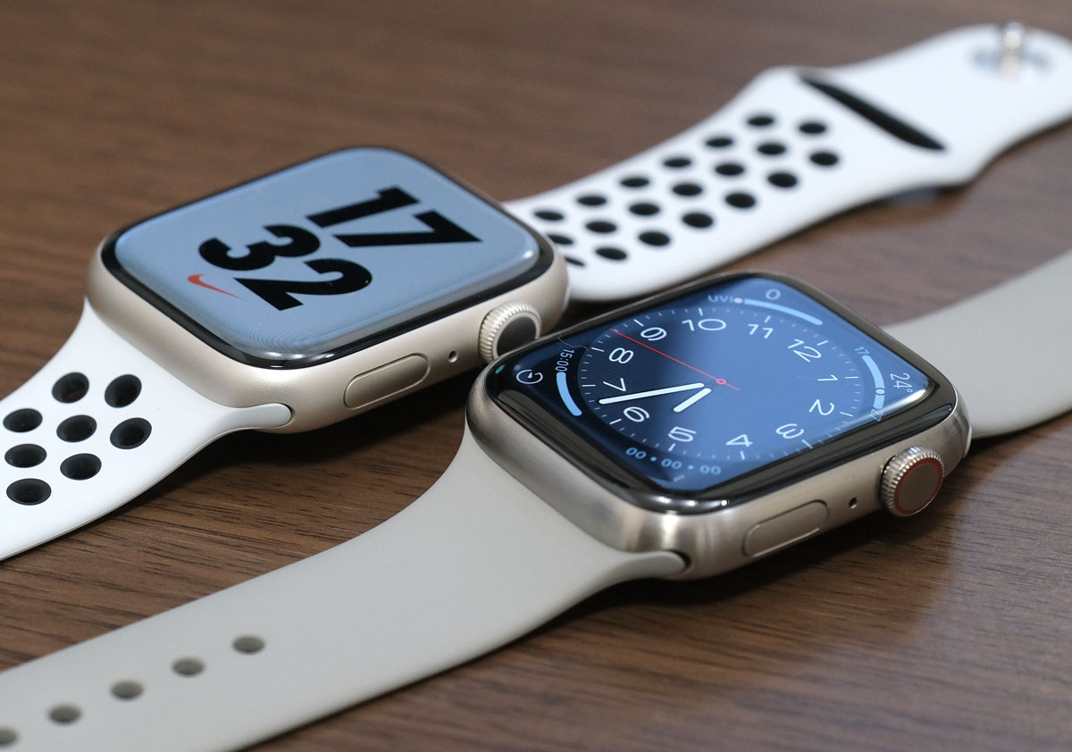 Apple Watch アルミとチタニウム