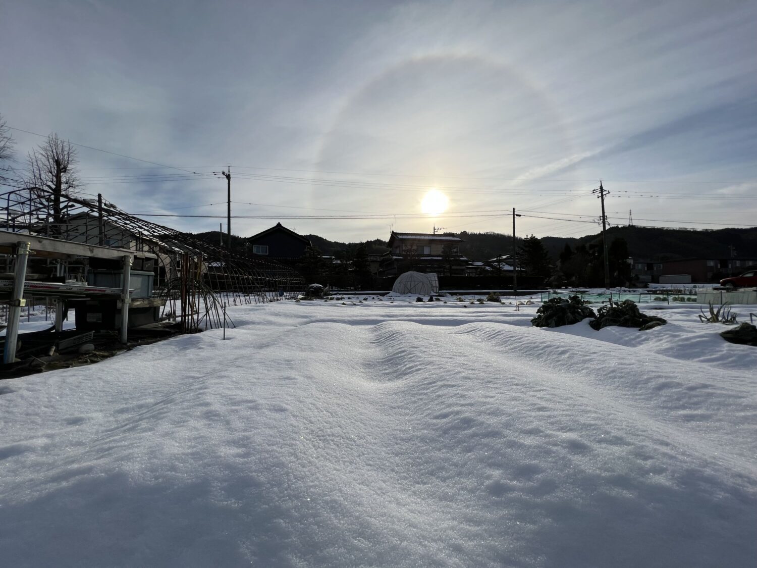 iPhone 13 Pro 超広角カメラで雪原を撮影