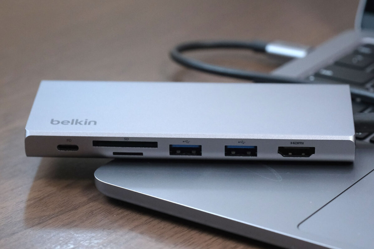 Belkin USB-C 7-in-1 マルチメディアハブ ポート一覧