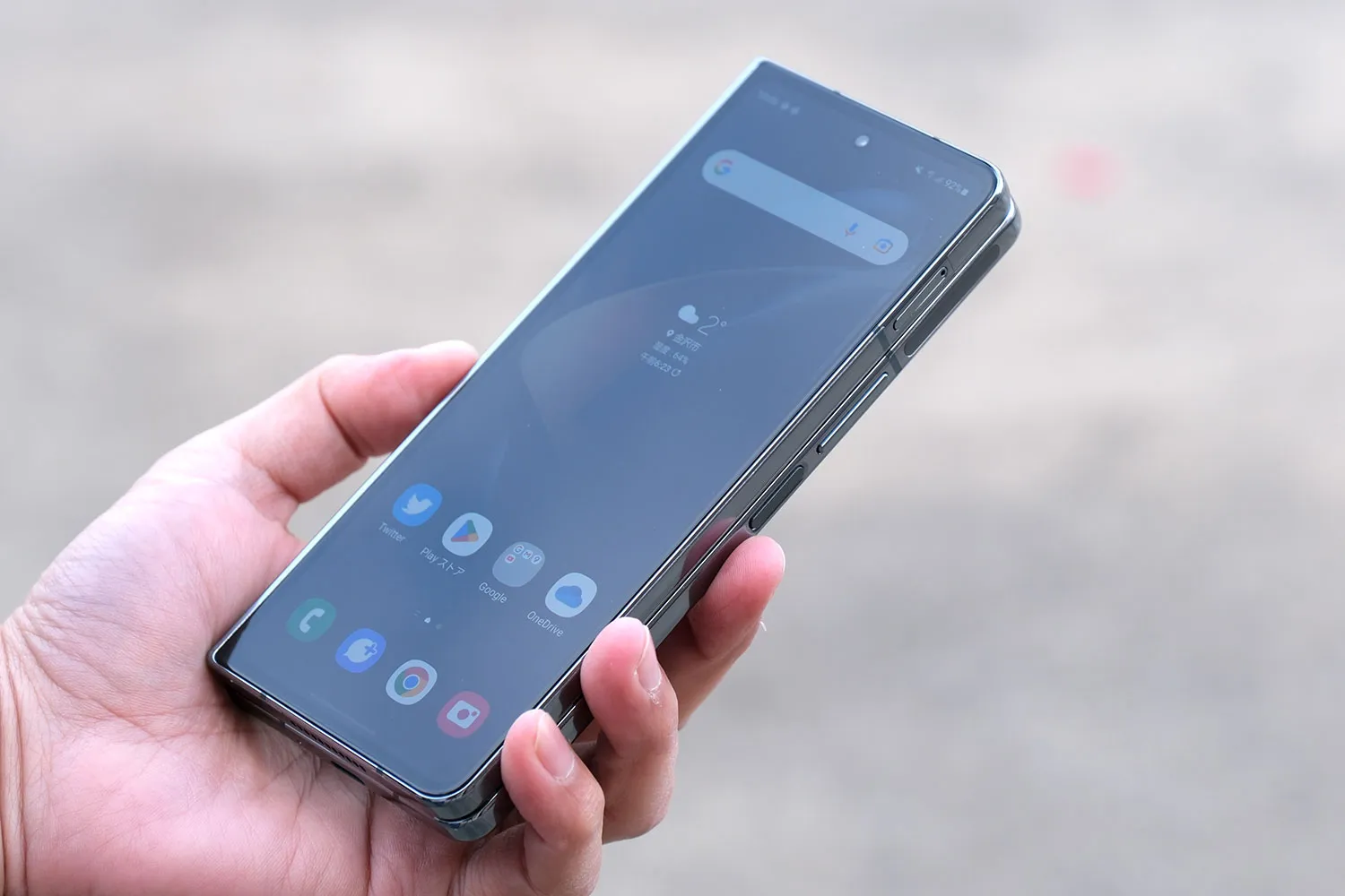 Galaxy Z Fold 4 顔 + サイドボタン式指紋認証