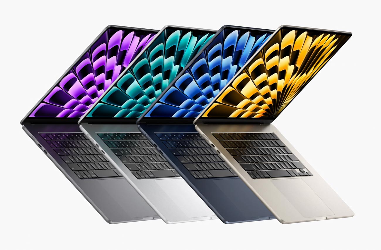 15インチMacBook Air カラーラインナップ