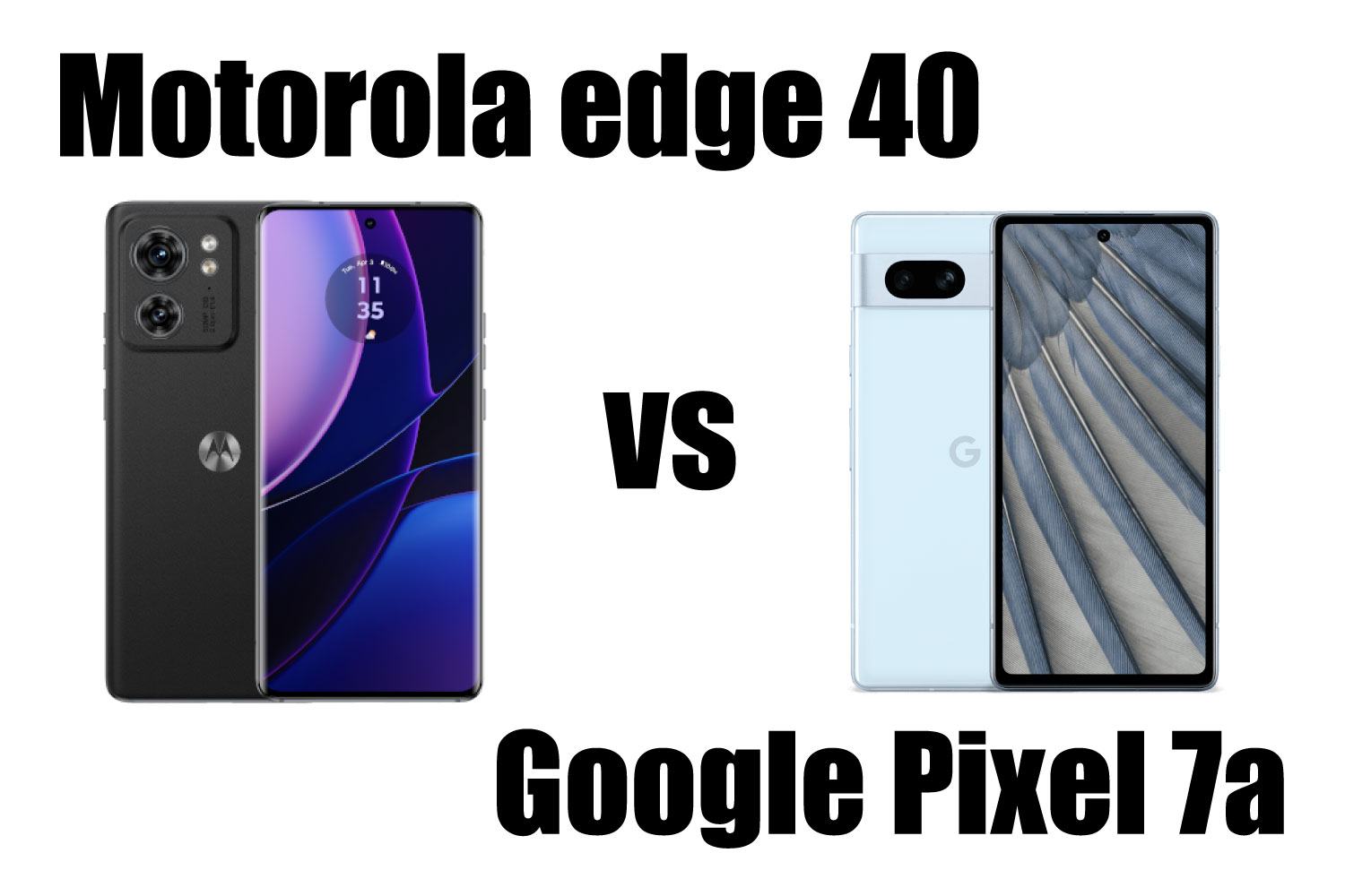 Motorora edge 40 vs Pixel 7a