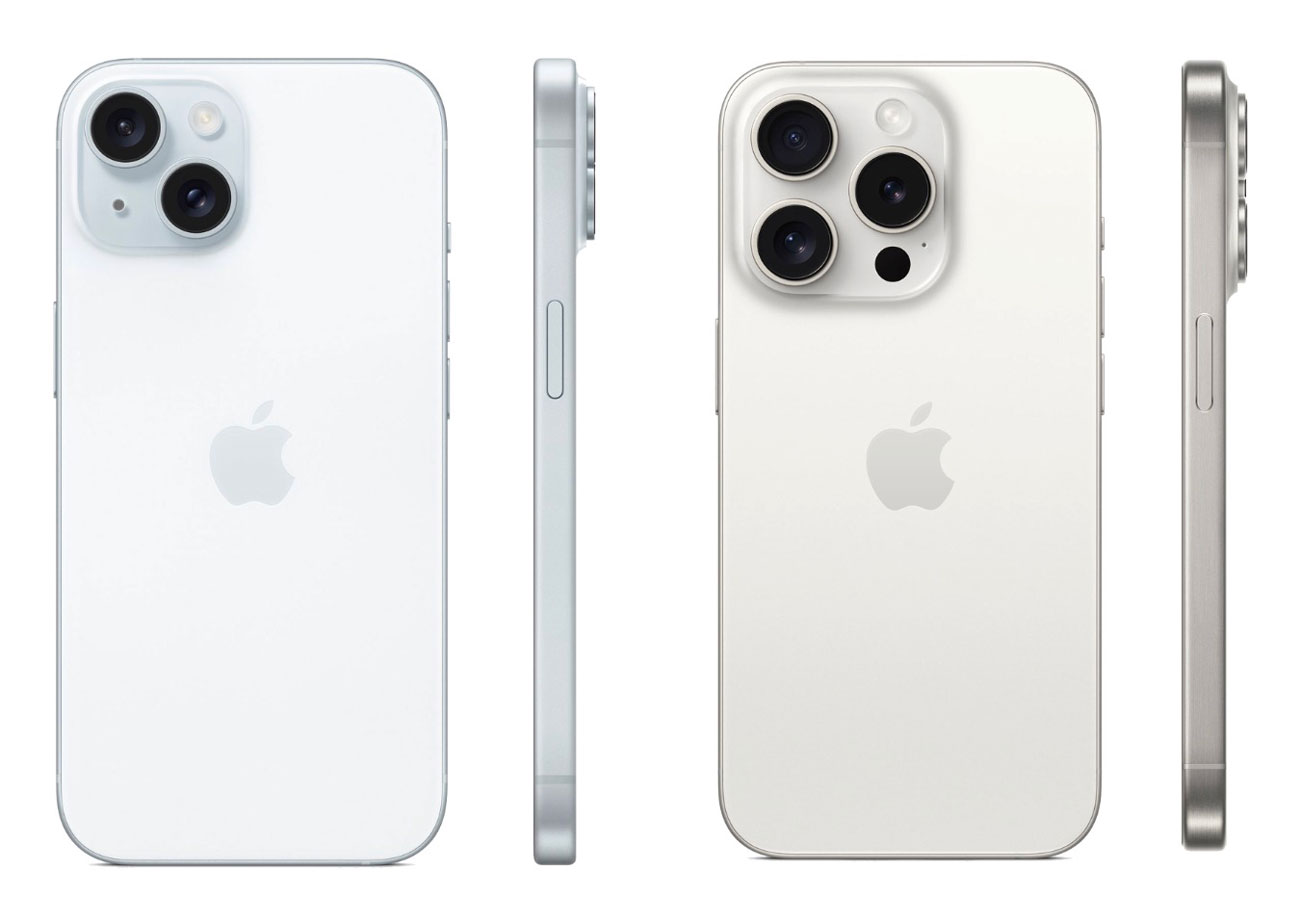 iPhone 15 vs iPhone 15 Pro デザイン比較