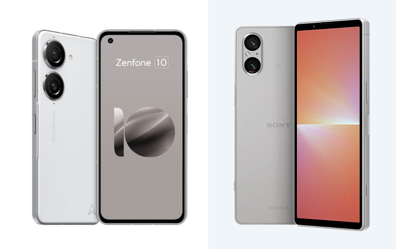 Zenfone 10とXperia 5 V デザイン比較