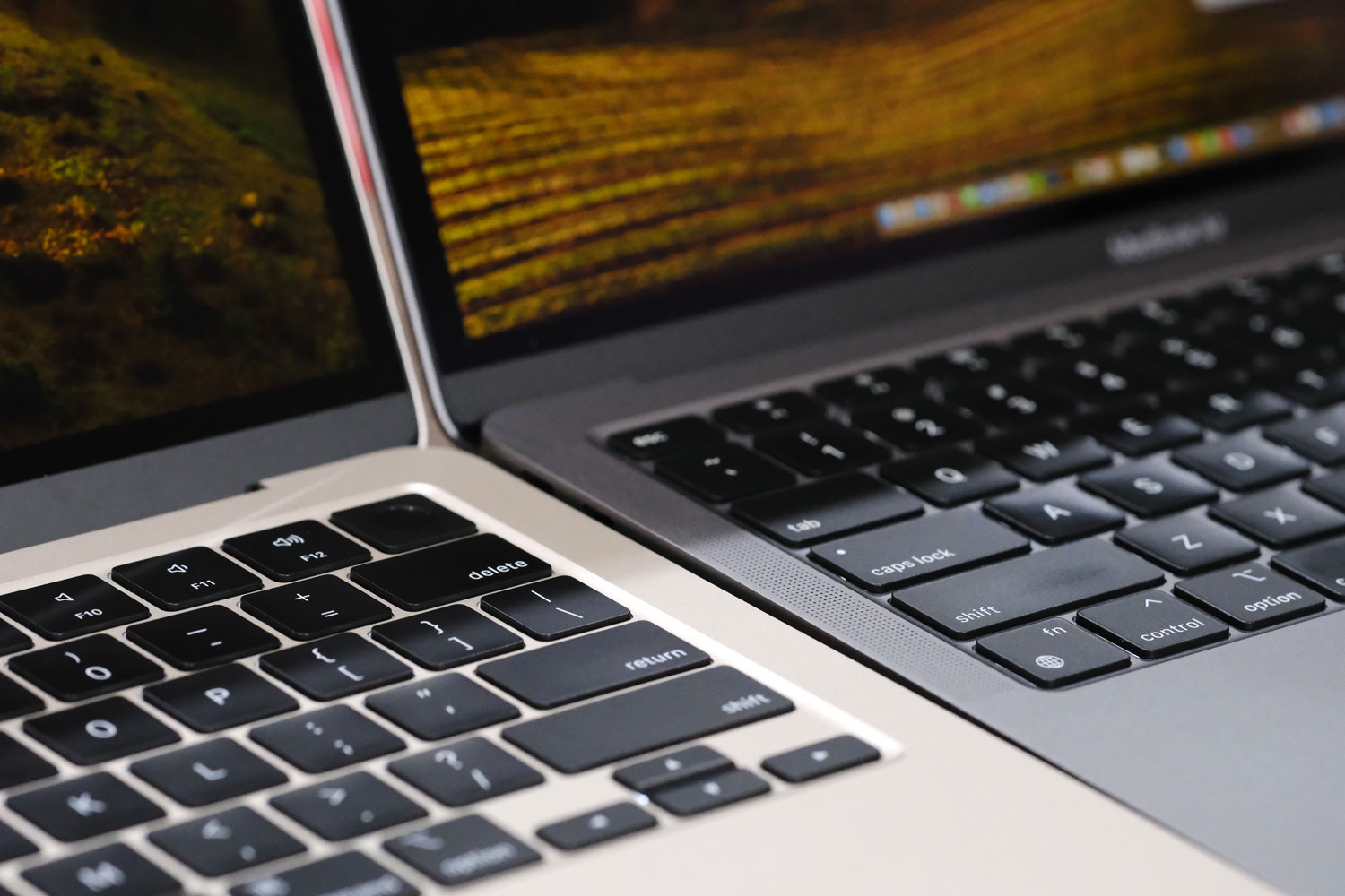 MacBook AIr M2とM1のキーボードのキートップ厚み