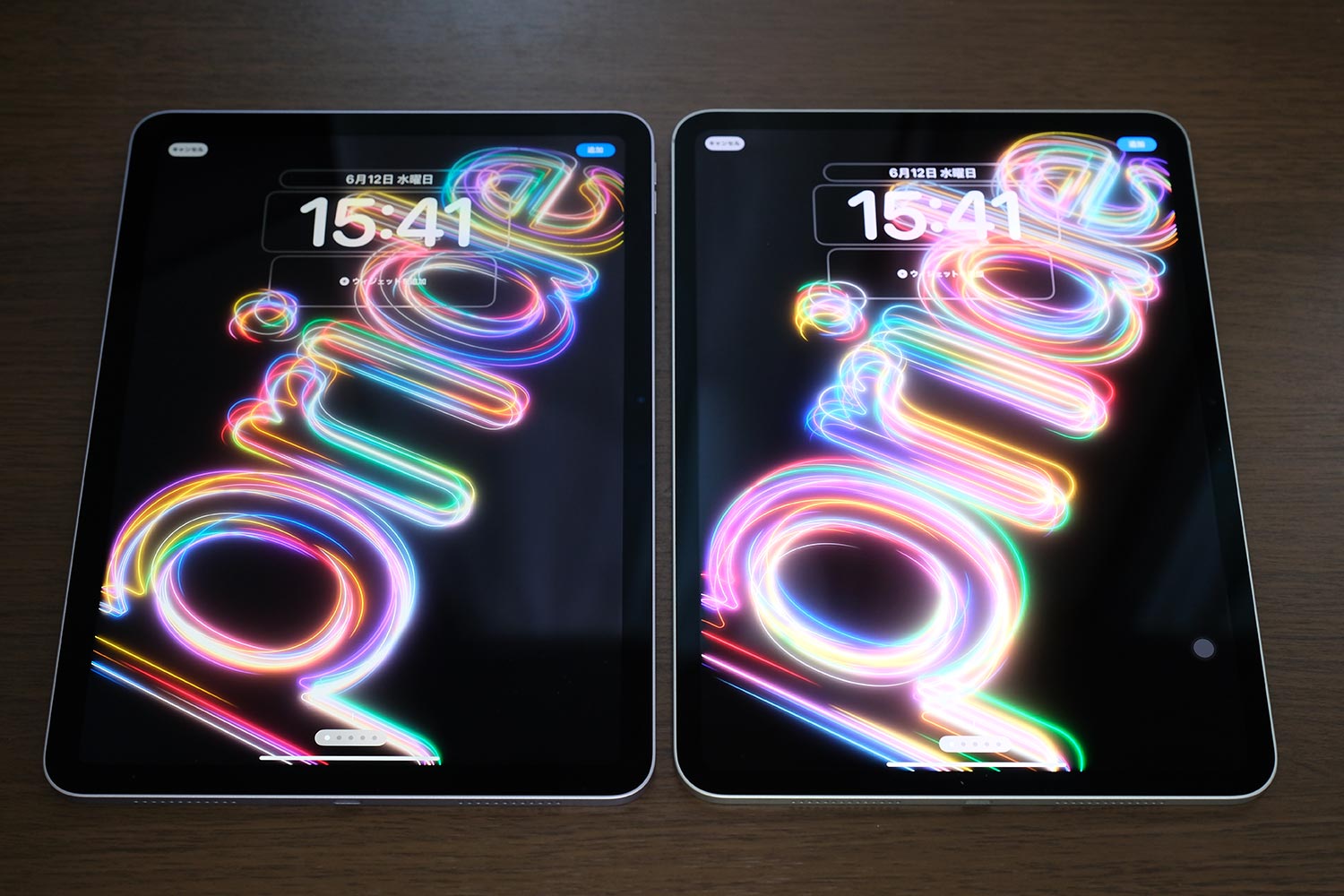 iPad Air（液晶） vs iPad Pro（有機EL）画面の明るさ比較